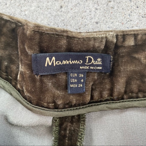 Massimo Dutti Velour Palazzo Pants - Picture 2 of 5